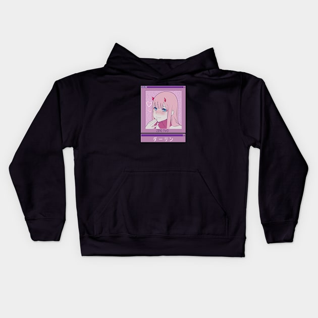 Zero Two Y2K Kids Hoodie by Call me Sunshine